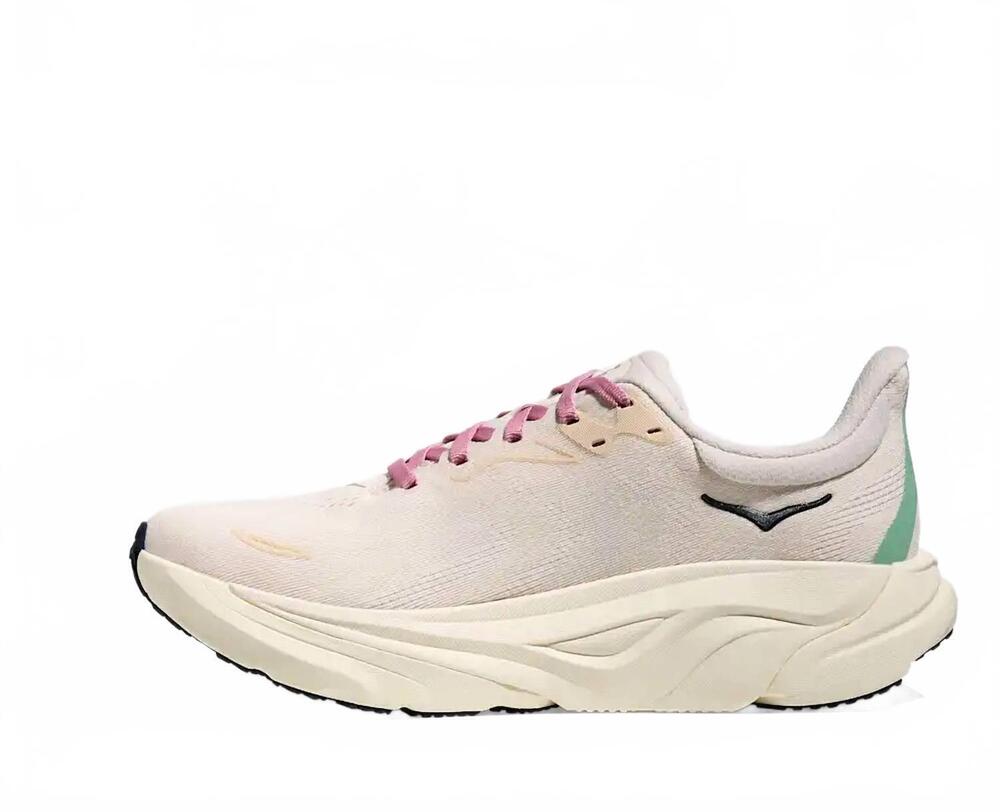 NEW HOKA women's arahi 8 running shoes - wide in rose cream / alabaster